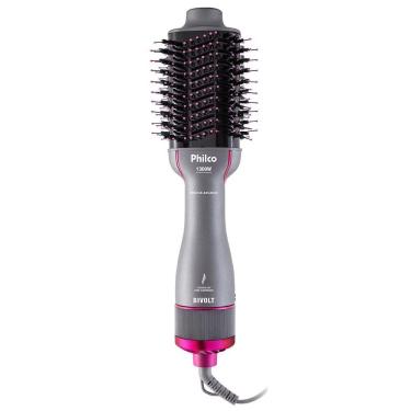 Imagem de Escova Secadora Philco Advance PES25SR Com Cabo Giratório Cinza E Rosa