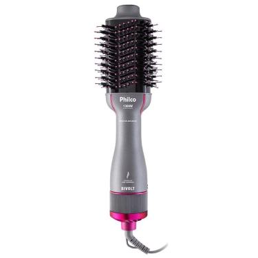 Imagem de Escova Secadora Philco Advance PES25SR Com Cabo Giratório Cinza E Rosa