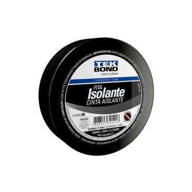 Imagem de Fita Isolante Tekbond Uso Geral 19mmx20mm