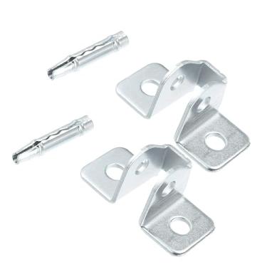 Imagem de Hihaha Nº 55002361 Suporte de verificação de porta e pino para Jeep Cherokee 1984-2001/2 Conjunto de reparo de braço de retenção de porta no lado do motorista do passageiro/Aço inoxidável durável / 2