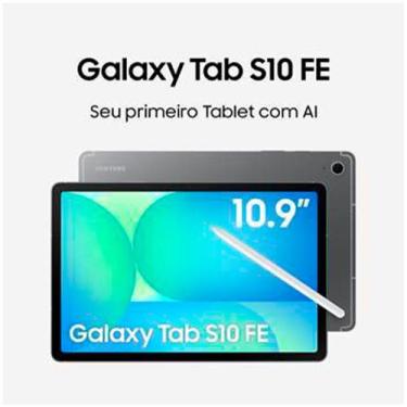 Imagem de Tablet Samsung Galaxy S10 FE Cinza com 10,9", Wi-Fi, Android 15 e 8GB 
