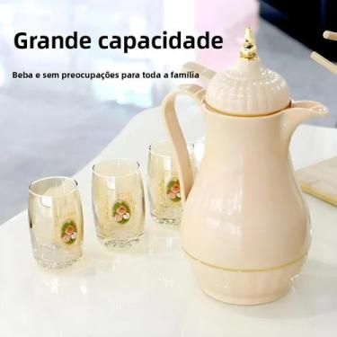 Imagem de Cafeteira Térmica De Grande Capacidade 1L Para Chá Com Leite, Café E Á