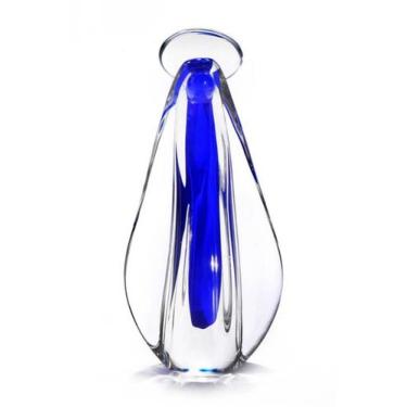 Imagem de Mini Imagem em Cristal Murano - São Marcos - São Marcos Cristais, Azul
