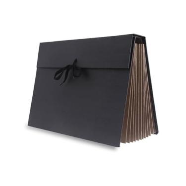 Imagem de Pasta Sanfonada Papel Ofício 31 Div Kraft Classic - 01 Unidade, Dello, 0700.P.0005, Kraft, Preto