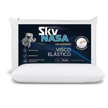 Imagem de Travesseiro Viscoelástico Sky NASA Basic Antialérgico, Com Capa Laváve