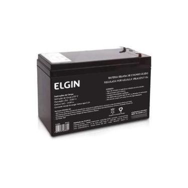 Imagem de Bateria Selada Elgin VRLA, 12V, 7AH, Nobreak, Central Alarme - 82293