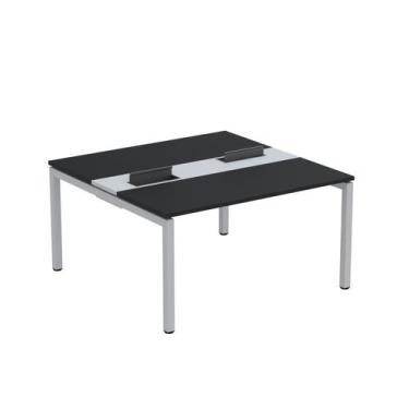 Imagem de Estação de Trabalho Mesa Plataforma Escritório Dupla para 2 Pessoas co