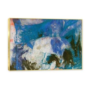 Imagem de Moldura dourada. Arte de parede de pinturas famosas, (sem título 14) por Max Ernst, pôster impresso em tela, imagem de arte abstrata para sala de estar quarto decoração de casa. 50 x 70 cm - 19,6 x