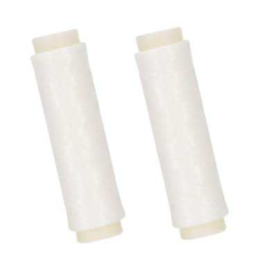 Imagem de 2 peças de fio elástico para iscas de pesca - corda elástica transparente de 0,2 mm, 200 pés por carretel | Linha de fixação de isca sem nós para salmão, esturjão e peixe-gato | Acessório de linha de