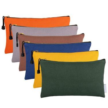 Imagem de Bolsas de ferramentas ANPHSIN Canvas, pacote com 6, 30 x 18 cm com con