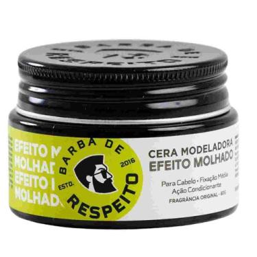 Imagem de Barba De Respeito Cera Modeladora Efeito Molhado 80G