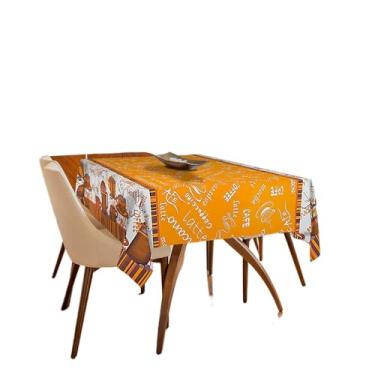Imagem de Toalha de Mesa de Plástico Térmico Para 4 6 8 e 10 cadeiras(MATINAL,MESA DE 8 CADEIRAS)
