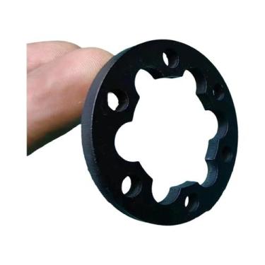 Imagem de Disco De Freio Para Scooter Elétrica De Alumínio Preto, 3 Juntas, 6 Fu