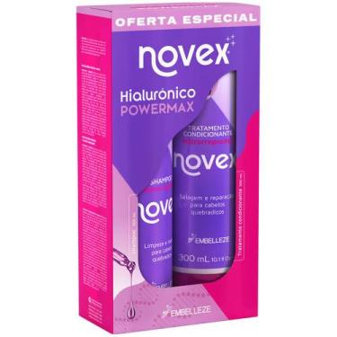 Imagem de Kit Shampoo + Condicionador Hidratante Novex Embelleze 300ml Todo Tipo