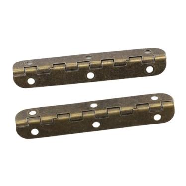 Imagem de GLOGLOW Nan de 90 Graus de Dobradiça Vintage, Metal Pesado, Cor de Bronzeado de Bronze para Chinelos para Armário de Armário de Mesa Móveis Com Parafusos 50pcs Dobrar Dobradiças Nan
