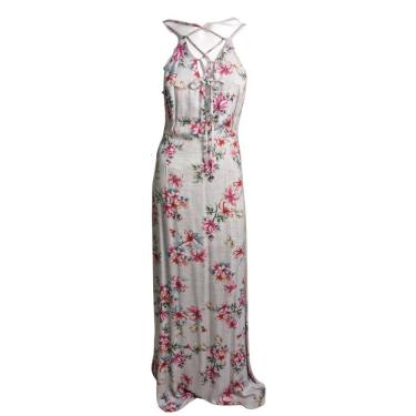 Imagem de Vestido Feminino Longo Floral Handbook 100% Viscose