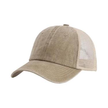 Imagem de Boné de Beisebol Unissex de Algodão Lavado - Multicolorido, 55cm-60cm,