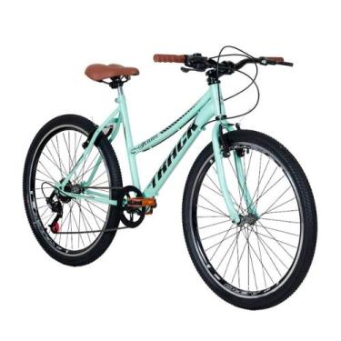 Imagem de Bicicleta Aro 26 TK3 Track Serena, 7 marchas, Menta e Marrom - TRACK B