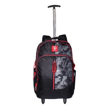 Imagem de Mochila Enaldinho Rodinhas Escolar Youtuber Grande Aulas Top - Luxcel