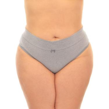 Imagem de Kit 3 Calcinha Cós Alto Algodão Conforto Tanga Sortidas do 44 ao 52 - 