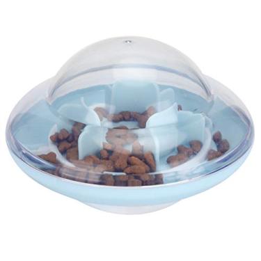 Imagem de Yctze Bola Dispensadora de Comida para Cães - Brinquedo Interativo de Alimentação Lenta para Animais de Estimação, Vazamento Ajustável para Alimentação Controlada, Alimentador de Atividades (Azul)