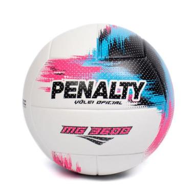Imagem de Bola de Vôlei Penalty MG 3600 XXV Branco/Rosa/Azul, Branco, Rosa, Únic