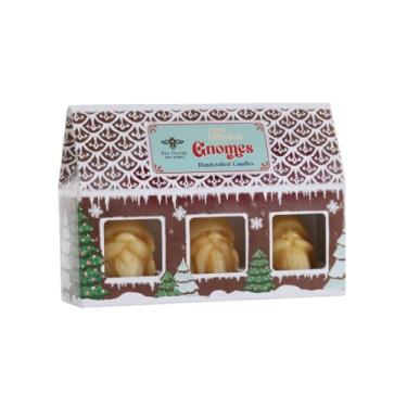 Imagem de Big Dipper Wax Works Conjunto de 3 velas de cera de abelha Gnomo, 132 g