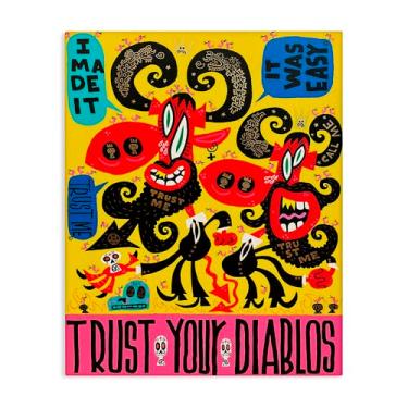 Imagem de Stupell Industries Arte de parede em tela Trust Your Diablos, design de Jorge R. Gutierrez, 76 x 61 cm