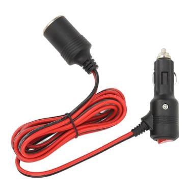 Imagem de Adaptador de isqueiro 12 V 24 V com interruptor tomada de isqueiro de carro macho para fêmea 15A para carro, câmera, gravador, caminhão, trailer