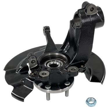 Imagem de CV6Z3K186B Junta de direção dianteira esquerda e conjunto de rolamento do cubo compatível com Ford Escape 2013-2019, junta de suspensão do lado do motorista substitui LK143 CV6Z-3K186-B CV6Z2K005C