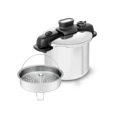 Imagem de Panela de Pressão com Cesto em Inox Fundo Triplo 7 Litros Tefal