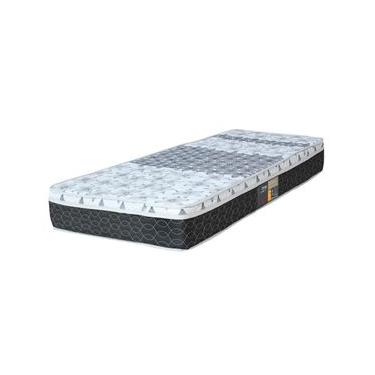 Imagem de Colchão Solteirão Castor Sleep Class com Euro Pillow e Molas Bonnel 25x96x203 cm - Branco/Cinza