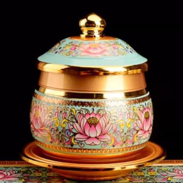 Imagem de FENNYYAR Copo de água benta para fazer ofertas domésticas para Buda, 7,5 cm 7,6 cm, ornamento de copo de purificação de água de lótus