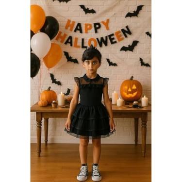 Imagem de Kit Roupa de Fantasia, Fantasia Infantil Princesa Bruxinha com Tiara - G