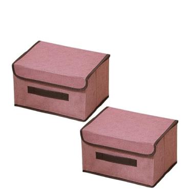 Imagem de KIT 2/3 Caixas Mutiuso Organizadora Colors Dobravel para armarios, guarda roupas(GRANDE ROSA, 2 UNIDS)