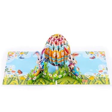 Imagem de BDDYYI Cartão de felicitações de Páscoa 3D - Ovo de Páscoa