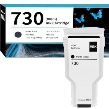 Imagem de Cartuchos de tinta 730 300 ml preto fosco P2V71A substituição para HP 730 cartucho de tinta para impressora DesignJet T1600 T1700 T2600