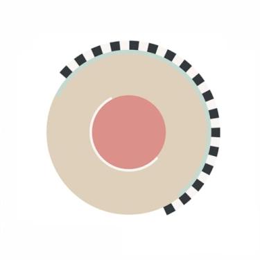 Imagem de Tapetes de estilo para quarto, tapete artístico criativo, macio e fofo para decoração de sala de estar, tapete minimalista redondo para sala de estar (160x160 cm/E)