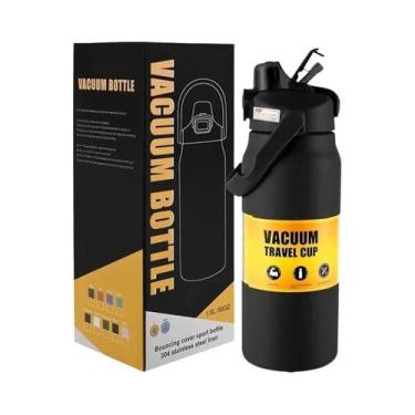 Imagem de Garrafa De Água De Aço Inoxidável Isolada a Vácuo Sem BPA Para Café Qu