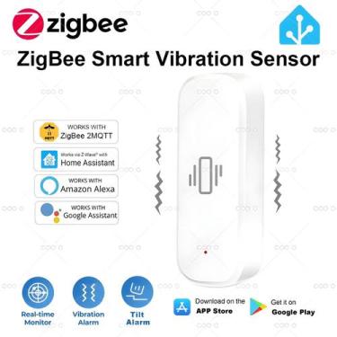 Imagem de Sensor De Vibração ZigBee Para Casa Inteligente, Alarme De Detecção De