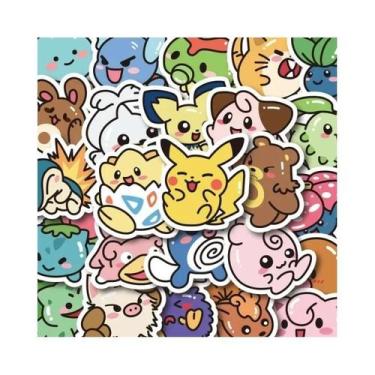 Imagem de Adesivos Kawaii Pokémon Pikachu 50PCS Para Laptop, Bagagem, Skateboard