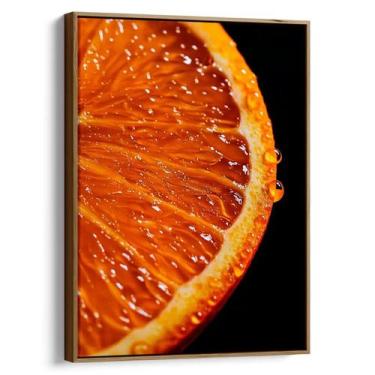 Imagem de Quadro decorativo Laranja Macro - Mioquadros, 120x80 cm, Tabaco