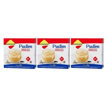 Imagem de Kit 3 mistura diet zero para pudim leite condensado 25g lowçucar