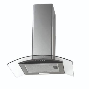 Imagem de Coifa de Parede Fischer Fit 60cm com Vidro Curvo Inox, 110V, Inox