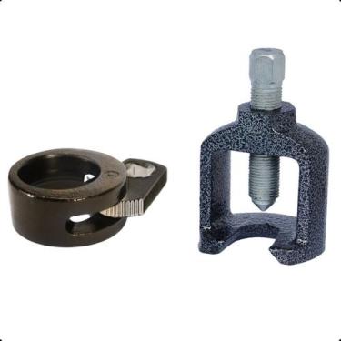 Imagem de Kit Extrator Saca Terminal Pequeno E Chave Para Braço Axial - FERON