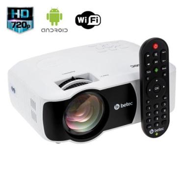 Imagem de Mini Projetor Led Portátil - Smart Android HD - 2400 Lumens - Bluetoot