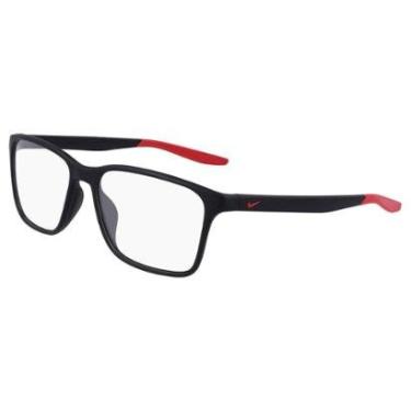 Imagem de Óculos de Grau Nike 7117 Matte Black-Masculino