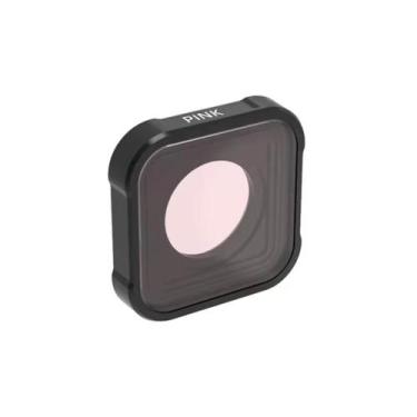 Imagem de Filtro de Mergulho para GoPro Hero 13/12/11/10/9 Black Cor Rosa - FUNP