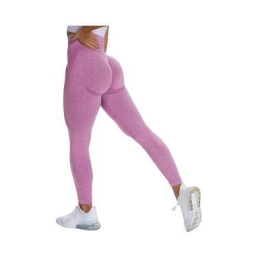 Imagem de Leggings Sem Costura De Cintura Alta Para Mulheres, Roupas De Fitness 