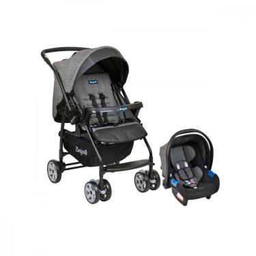 Imagem de Carrinho de Bebê Travel System Rio K Burigotto 6 Rodas 4 Posições Suporta Crianças de Até 15Kg